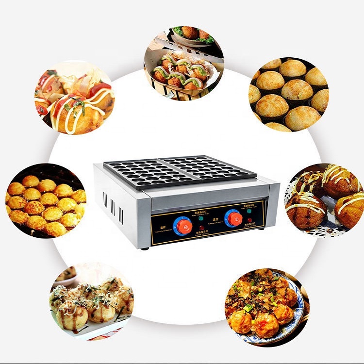 Takoyaki Grill Plate - Parrilla eléctrica para bolas de pescado,