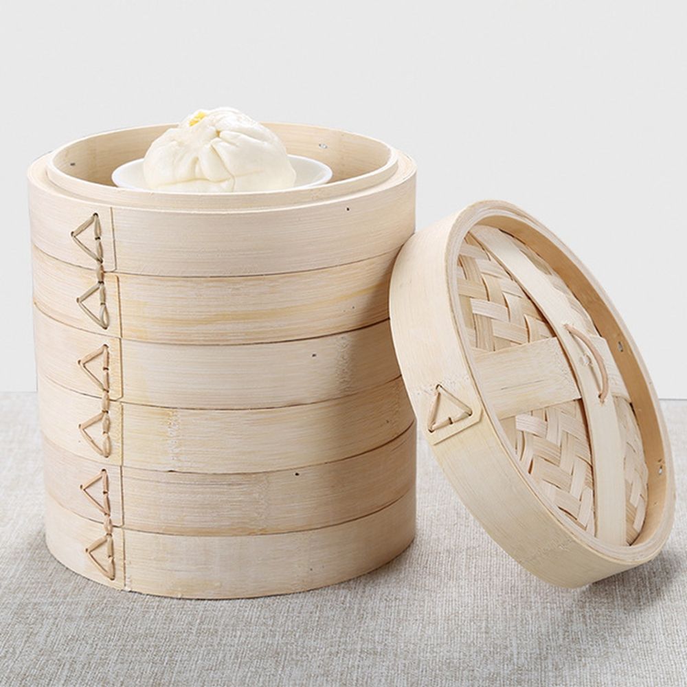 Vaporera con Tapa, Juego de Ut - Bao Steamer Bamboo reseña y precio
