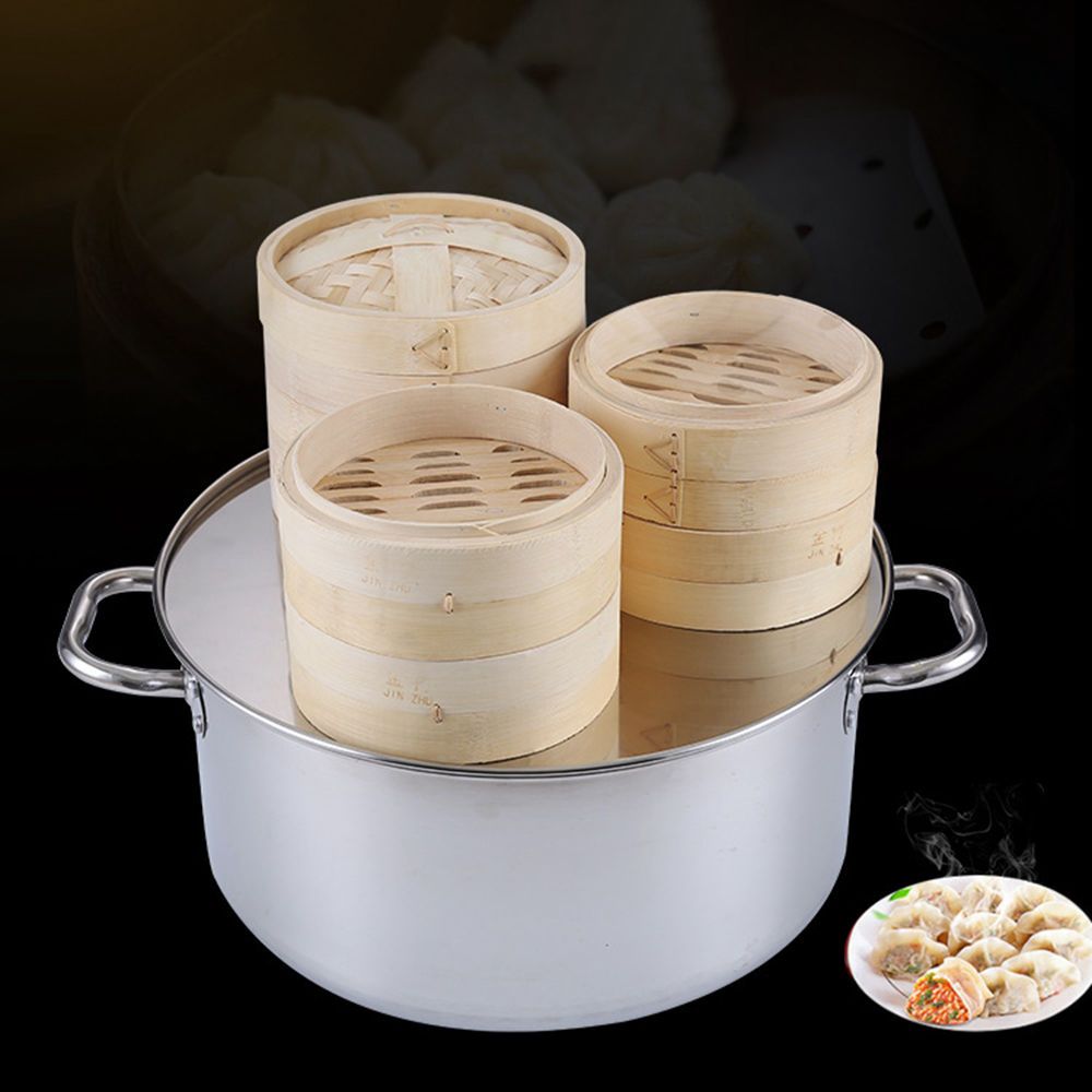 Vaporera con Tapa, Juego de Ut - Bao Steamer Bamboo reseña y precio